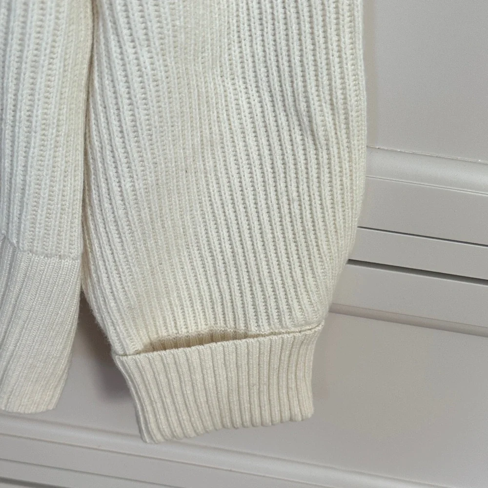 BNWT BLDWN Cream Cardigan with Black Trim - Picture 4 of 6